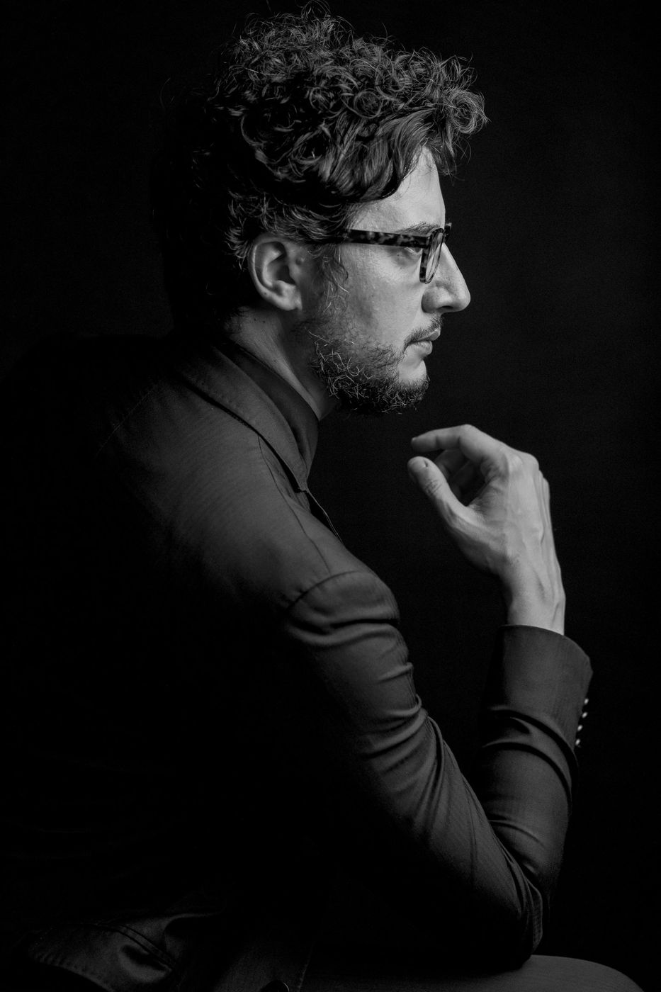 Ritratto in bianco e nero di Daniel Cundari